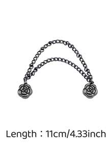 Boucle de fixation magnétique réglable pour manches, boucle de taille magnétique, accessoire de raccourcissement de T-shirt, boucle de pied de jean, boucle multifonctionnelle sans aiguille, convient pour les accessoires de vêtements de jambes de pantalon, manches, jupes et robes. - multicolore - Voir 7
