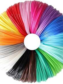 3D Pen PLA Filament Refill, Each Color 10feet, Total 150 Feet 3D Pen/3D Printer PLA Sample Pack, - multicolor - View 3