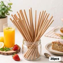 25/50 / 100 Paper Straws, Various Colors, Decorative Party Straws, Beverage Paper Straws, Suitable For Juice, Milkshake, Summer Cocktails, All Kinds Of Parties, Etc. - View 12