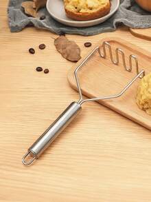 Haus Hana Stainless Steel Potato Masher Wavy Telescopic Potato Press Nylon Potato Press Potato Masher Potato Press - Multicolor - View 5