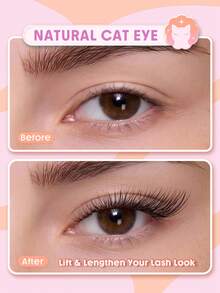SHEGLAM Flutter Flirt 自然貓眼半排假睫毛 品牌美妝化妝品 適合女士與女孩 - 黑色 - 查看 2