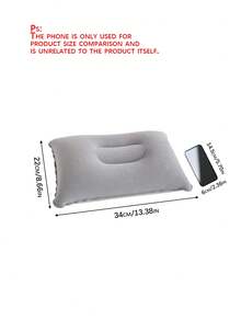 1/2 Outdoor Portable PVC Plush Inflatable Pillows, Camping Sleeping Bag Pillows, Nap Pillows - Multicolor - View 3