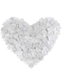 2000Pcs Rayon Artificial Silk White Rose Petals Soft Romantic Decoration For Wedding Party Birthday Graduation Proposal Summer Beach Room Decor Gift Filler Supplies - White - View 4