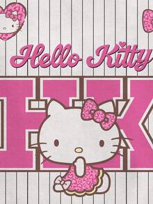 HELLO KITTY AND FRIENDS | SHEIN Women's Full-Print Cartoon Pink And White Camisole Tank Top Everyday Holiday Summer Cute Y2k - White - View 3