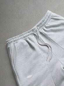 STYNVO Pantalones de chándal casuales y versátiles de unicolor para hombre - Gris - Ver 4