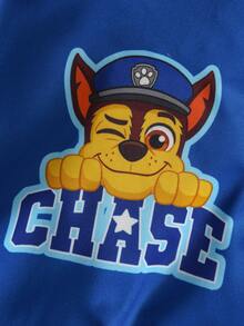Maija Kids SHEIN | PAW Patrol Maija Kids 小男孩秋冬款可愛動物印花藍色連帽衛衣，舒適穿著 - 藍色 - 查看 7