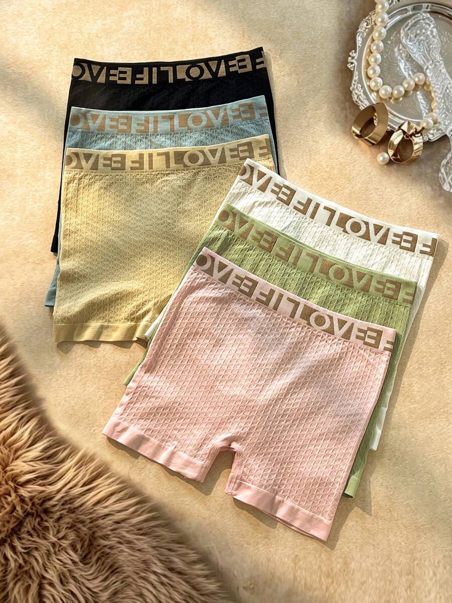 Bare Chapter 6pcs Seamless Comfortable Women's Boxer Briefs Set - Multicolor - View 1