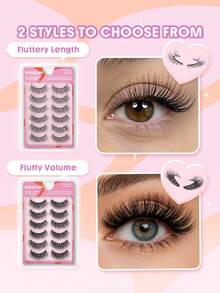 SHEGLAM Flutter Flirt 自然全排假睫毛 品牌美妝化妝品 適合女士與女孩 - 黑色 - 查看 4
