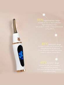 Teckwe Quick Heating Eyelash Curler, Electric Eyelash Curler Tool, Perfect Curling Eyelash Curler, Quick Curling And Long-Lasting Shaping, USB Rechargeable, Suitable For Home Travel, Women's Gift 300mAh Rechargeable Battery - Multicolor - View 4
