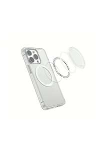Magnetic Base, Compatible With Phone Holder And MagSafe Protective Case, Black, White, Transparent - Transparent - View 2