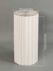 Foldable Paper Cylinder Display Pedestal 1/3/4PCS, Round Top Cardboard Column Stand, 20KG Load-Bearing Cake Flower Rack For Wedding Birthday Decor - multicolor - View 12