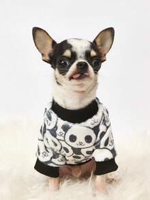 PETSIN 1 Printed Panda Flannel Sweatshirt, Thick And Warm For Pets In Autumn And Winter - Multicolor - View 10