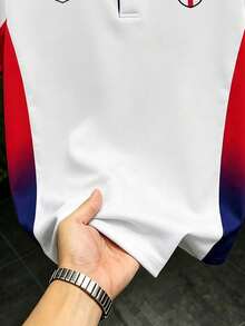 Gritte Field Men's Colorblock Patchwork Short Sleeve Sports T-Shirt, Gym - Multicolor - View 3