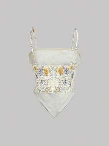 SHEIN MOD 女士印花休闲百搭日常吊带背心 - 彩色 - 查看 3