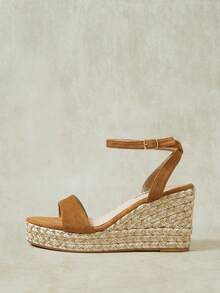 Brown suede