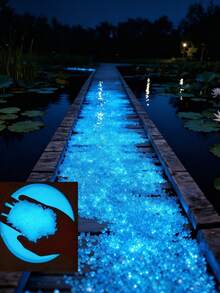 5000顆夜光石 彩色發光裝飾鵝卵石 多色可選 防水適用於景觀花園 後院草坪 小徑 魚缸 花盆 節日裝飾 - 均碼 - 查看 7