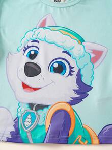 Maija Kids SHEIN | PAW Patrol Maija Kids 女童卡通印花圓領短袖T恤 3件/套 - 彩色 - 查看 7