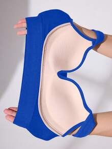 Slayform Slayform Women's Solid Color Casual Daily Sports Bra - Royal Blue - View 4