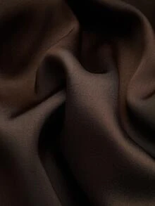 Sweetra Gaun Wanita Eropa Ukuran Plus Satin Kerah Cowl Longgar Kasual Elegan Serbaguna Lengan Panjang Cocok untuk Musim Gugur, Thanksgiving, Koktail, Formal, Cokelat - Coklat - View 4
