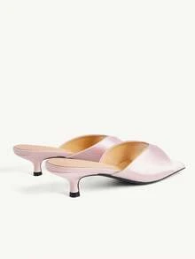 CUCCOO CHICEST Open-Toed High-Heeled Mullers, Back-To-School Shoes, College Shoes, Spring Shoes, Spring Break, Easter, Christmas - powder - View 9