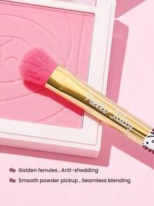 HELLO KITTY AND FRIENDS | SHEIN 卡通貓咪印花眼影刷組 4件組，可愛粉色手柄眼妝刷，適用於陰影、暈染與細節眼妝化妝塗抹 - 淺粉色 - 查看 4