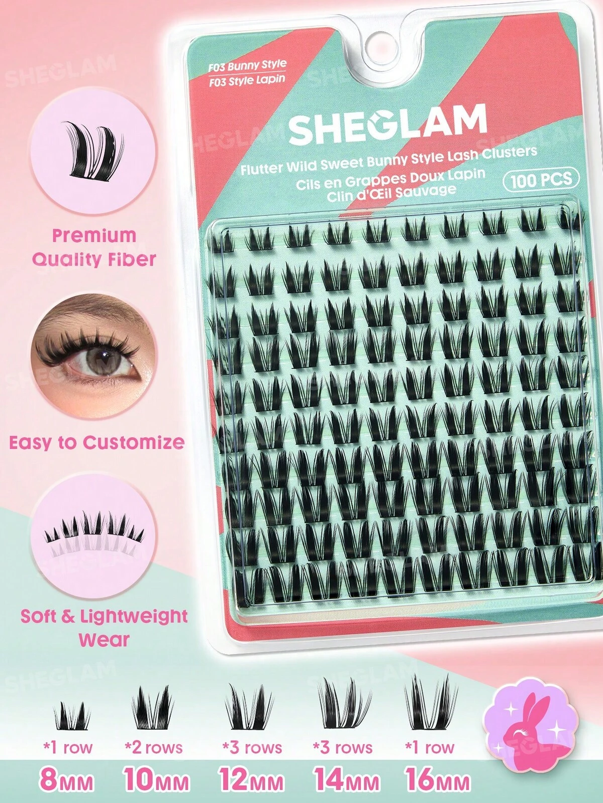 Flutter Wild Sweet Bunny Style Lash Clusters