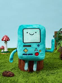 ADVENTURE TIME X POKOJA LAND 1個青色復古遊戲機造型絨毛娃娃，療癒觸感壓力舒緩桌面陪伴玩偶，送給同事與家人的感性交換禮物 - 彩色 - 查看 6