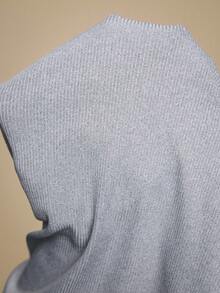 Rina Fox Women's Solid Color Short Sleeve Pocket Design Casual Baggy Hoodie Top Everyday Going Out Dusty Blue Summer - Light Grey - View 8