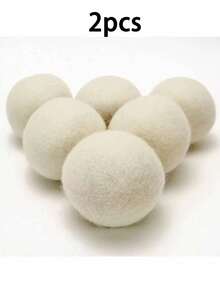 Set Of 1/2 Dryer Balls - Handmade, Reusable New Zealand Organic Wool Laundry Balls For The Washing Machine. Helps Reduce Drying Time And Wrinkles, Comes With A Natural Scented Fabric Softener, Perfect For Laundry And Dryer Use. - Multicolor - View 5