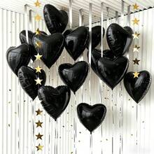 18-Inch Heart-Shaped Aluminum Foil Balloon Set, Suitable For Wedding Room Decorations, Engagement Parties, Romantic Atmosphere Decorations For Proposing, Birthday Parties, Anniversary Celebrations, And Photo Props For Gathering Scenes. - Section B - View 6