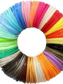 3D Pen PLA Filament Refill, Each Color 10feet, Total 150 Feet 3D Pen/3D Printer PLA Sample Pack, - multicolor - View 10