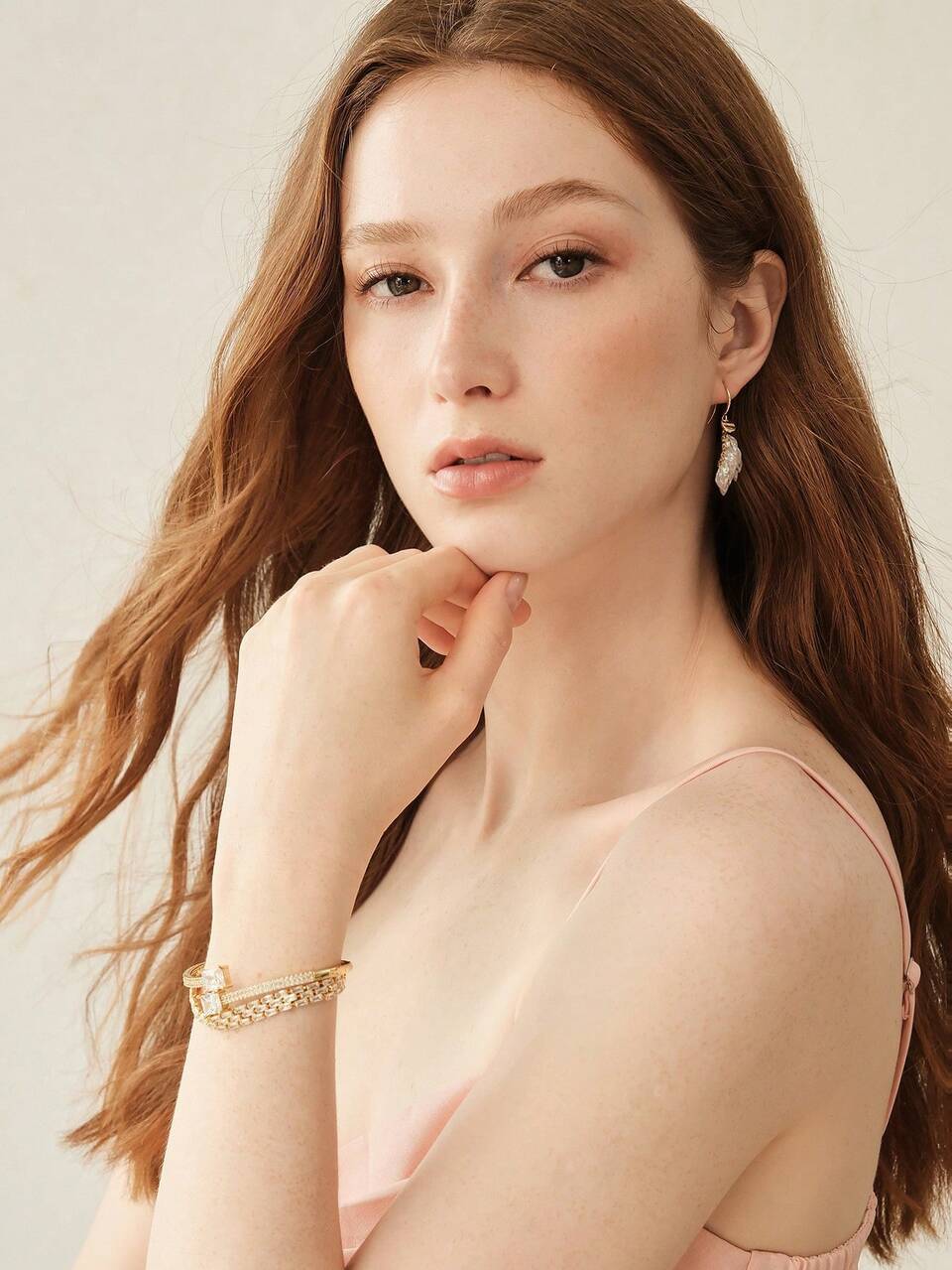 MOTF ICE FLOWER ZIRCONIUM EAR BUCKLE WOMEN'S SIMPLE FASHION TEMPERAMENT VERSATILE EARRINGS LUXURY CRYSTAL EARRINGS PREMIUM SENSE