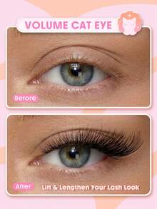 SHEGLAM Flutter Flirt 濃密貓眼半排假睫毛 品牌美妝化妝品 適合女士與女孩 - 黑色 - 查看 2