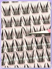 SHEGLAM Blink Behavior Cluster Bulu Mata Spiky Wispy - B05 Hybrid Merek Kecantikan Kosmetik Makeup Untuk Wanita Dan Anak Perempuan - Hitam - View 4