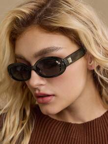 MOTF PREMIUM Gafas de moda con montura completa de forma ovalada - Verde - Ver 5