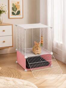 Indoor Special Small Hutch For Dwarf Rabbits, Encrypted Mini Rabbit House, Castle Villa, Rabbit Supplies - Multicolor - View 6