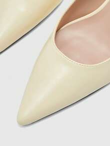 CUCCOO BIZCHIC Spring And Summer Pointed Toe Thin Heel Strap Shoes Daily Commuting Wear - Beige - View 5