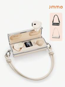JMMO Portable Wireless Earphones, Digital Power Display Stereo Earbuds With Removable Hand Strap - View 1
