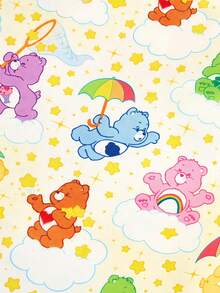 Care Bears X PETSIN PETSIN 1件彩色愛心熊卡通印花寵物背心，親膚透氣感，休閒夏季風格，適合小型貓狗通用，讓您的寵物整天保持涼爽可愛 - 彩色 - 查看 10