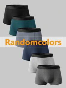EverLounge 6pcs Men's Simple Comfortable Boxer Briefs - Multicolor - View 1