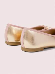 CUCCOO DOLLMOD Women's Champagne Ballet Bow Lace-Up Flat Shoes, Suitable For Casual Daily Wear Fall Shoes - Champagne - View 6