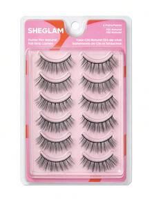 SHEGLAM Flutter Flirt 自然全排假睫毛 品牌美妝化妝品 適合女士與女孩 - 黑色 - 查看 5