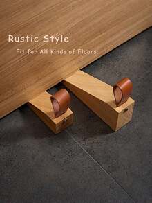 1pc/2pcs Nordic Solid Wood Door Stopper With Heightened Design For Bedrooms, A Movable Top Door That Prevents Doors From Slamming, Made Of Wood And Featuring Anti-Collision And Anti-Slamming Functions For Doors And Windows - one size fits all - View 7