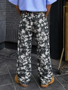 STEELVANCE Men's Camouflage Long Pants, Casual Sports Outdoor, Summer - Army Green - View 6