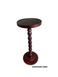 One Modern‑Style Round Wooden Side Table, Tea Table, Small Wooden End Table, Multi‑Functional Base. Suitable For Living Rooms, Beside Sofas, Bedrooms, Plant Stands And Home‑Decor Furniture; Applicable For Living Rooms, Bedrooms And Bedside Areas - Multicolor - View 12