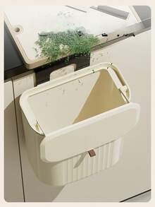 1PC Kitchen Trash Can, Household Wall-Mounted, Large Capacity, Living Room, Bathroom, Toilet With Lid, Large Capacity In The Gap - wall mounted - View 9