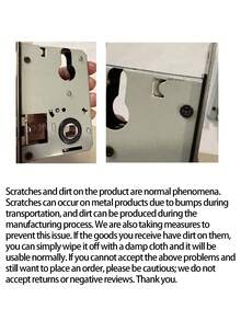 Adjustable Wooden Door Lock, Universal Home Bedroom Door Handle,No Power Required, Home Decor Modern Door Handle Lock Set, Fashionable Indoor Door Handle With Key, Universal Single Door Anti-Theft Safety Lock - Multicolor - View 18