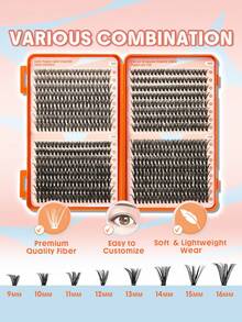 SHEGLAM Lash Pages Light Volume Lash Clusters Brand Beauty Cosmetic Makeup For Women And Girls - Black - View 3