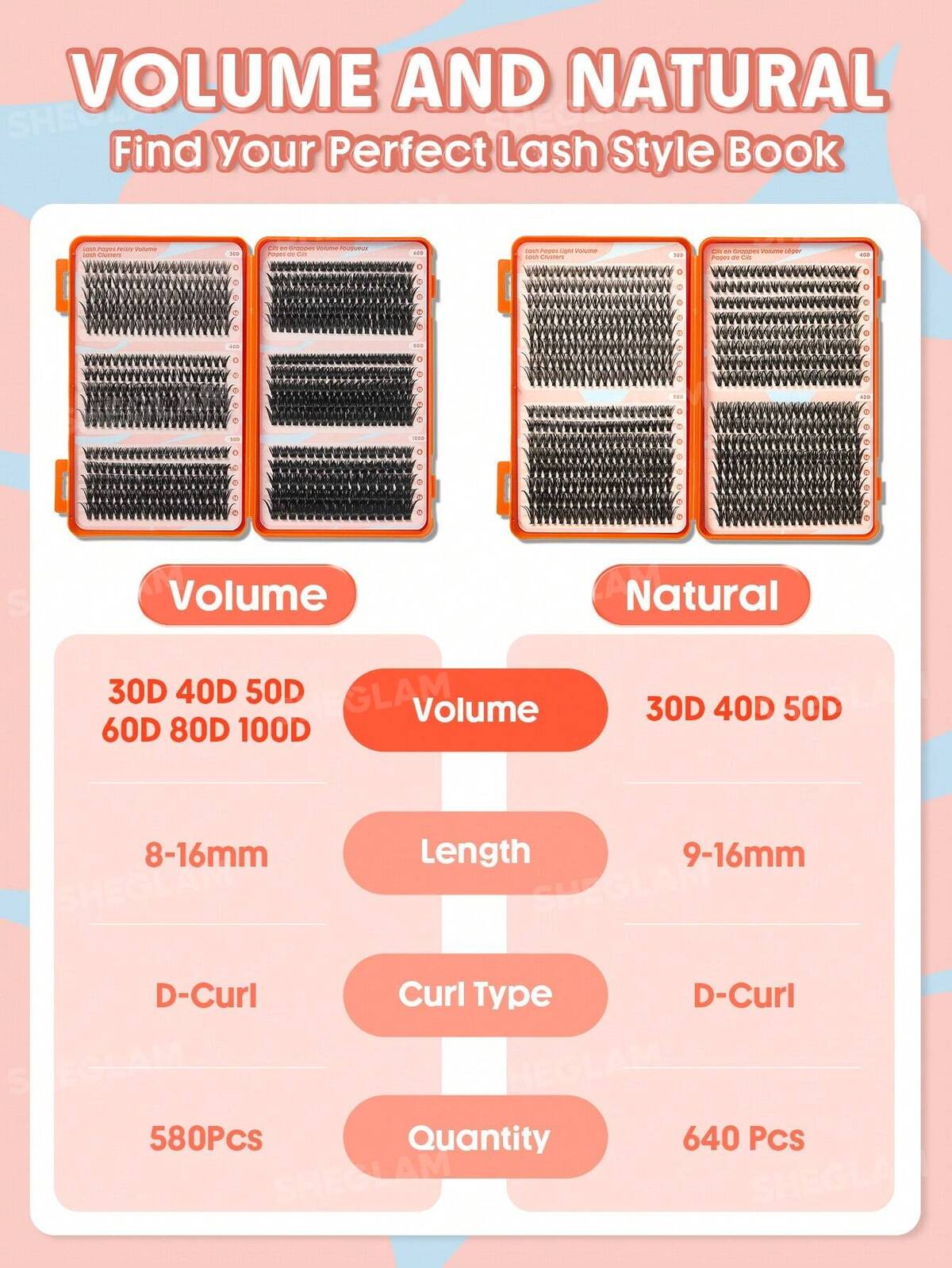 Lash Pages Light Volume Lash Clusters