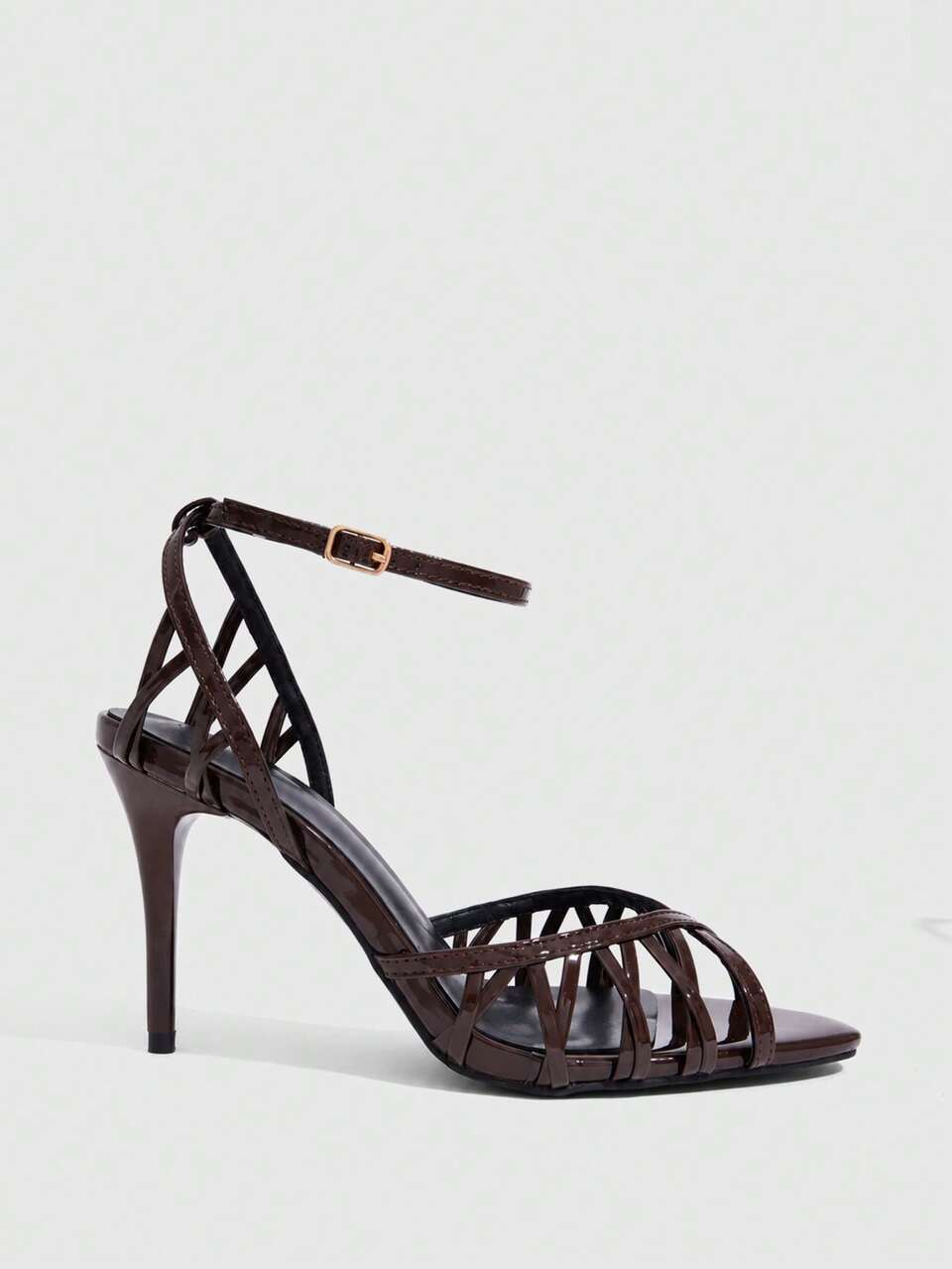 CUCCOO SZL Women's Sexy Style Cross-Strap Open-Toe Height And Thinness Elegant French Elegance High-Heeled Sandals